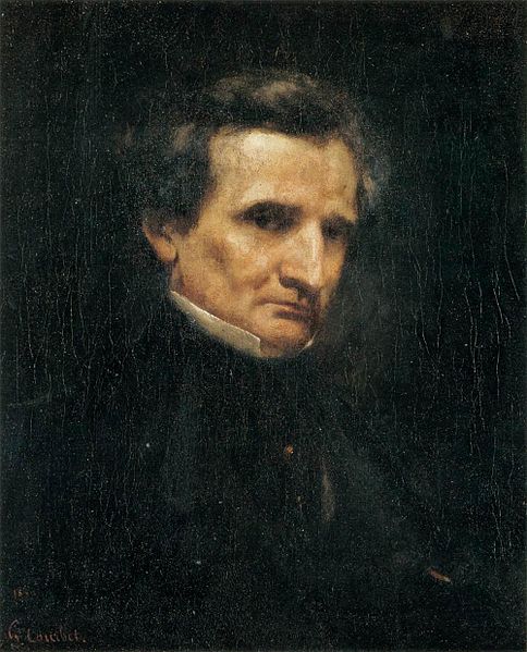 Portrait of Berlioz by Courbet