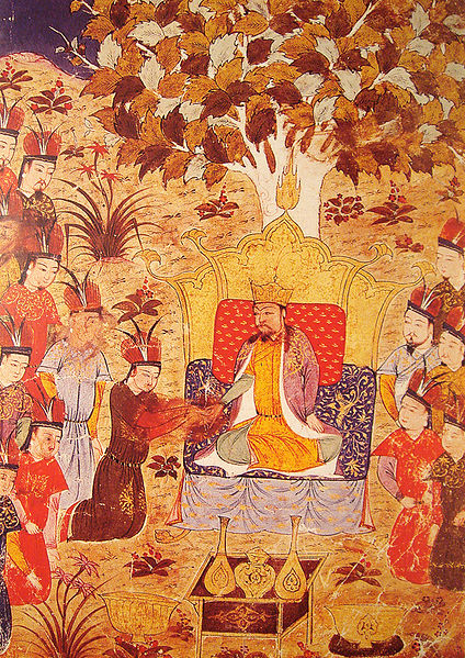 'Coronation of Ogodei, 1229' by Rashid al-Din, 14C.