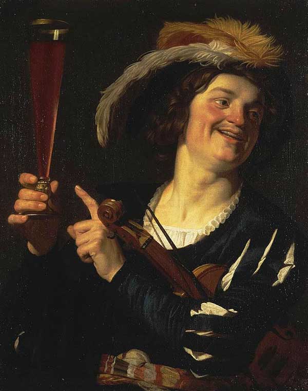 No conviviality allowed here (painting by Gerard van Honthorst)
