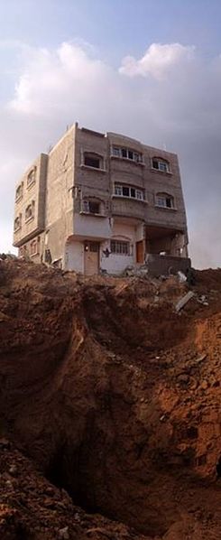 Prime real estate for settlement...a Hamas terror tunnel in Gaza