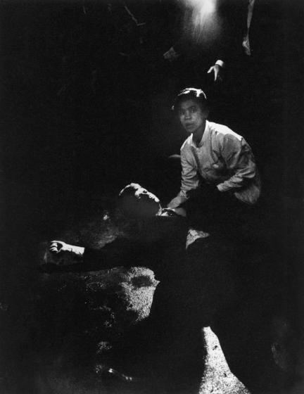 The famous horrific photo of the dying RFK by Bill Eppridge of 'Life' Magazine