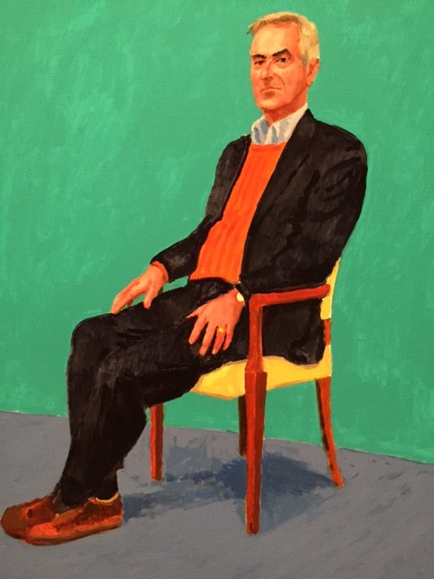 (Portrait of the author by David Hockney)