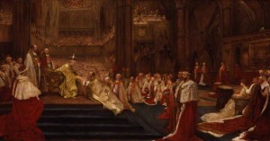 NPG 6058; The Homage-Giving: Westminster Abbey, 9th August, 1902 by John Henry Frederick Bacon