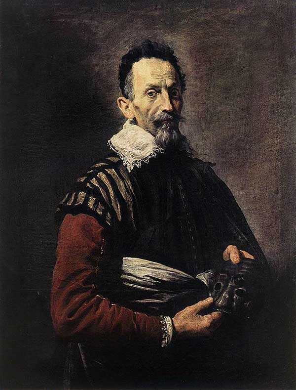Portrait of an Actor by Domenico Fetti, c. 1620s (Hermitage)