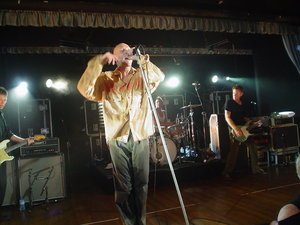Fronting Midnight Oils at Manly Leagues Club, 2005 (photo James Clarke)