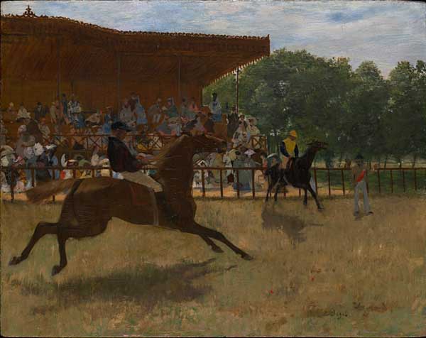 P's only money-saver at the track: "The False Start" by Degas