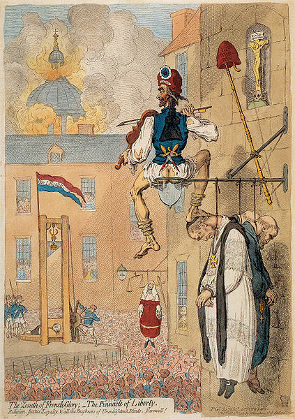 "The Zenith of French Glory..." by James Gillray
