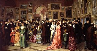 William Powell Frith, "A Private View at the Royal Academy" (1883)